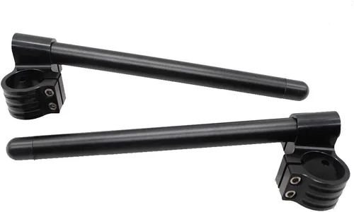 PROCNC 1.299 in 7/8" motocicleta aluminio CNC Riser tubo clip en manillar reemplazo para CB-400 KZ-400 GN-250 GS-250 XV-250 Universal Bike Cafe Negro