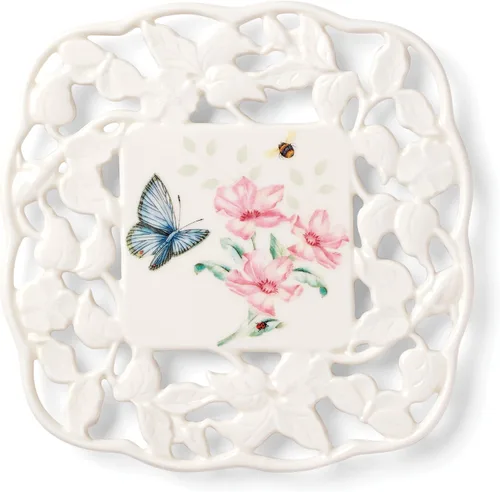 Miniatura 10 de Lenox Butterfly Meadow - Juego de condimentos de 7 piezas, color blanco