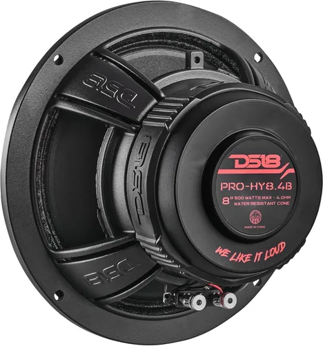 Miniatura 9 de DS18 PRO-HY8.4B - Altavoz híbrido de audio para automóvil de rango medio de 8" con controlador de compresión integrado de bocina de 1" VC, 500W máx.
