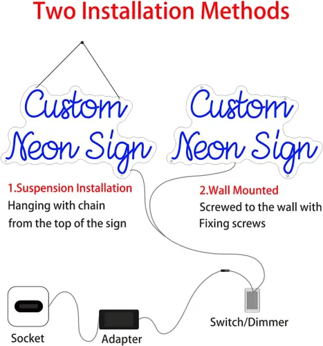Miniatura 6 de Letrero de neón personalizado para decoración de pared, letrero de luz LED de neón personalizable, decoración de habitación de dormitorio, regalo