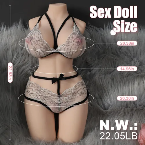 Miniatura 7 de Muñeca sexual de tamaño real de 22 libras para hombres, muñecas sexuales para hombres, masturbación masculina, torso sexual de tamaño completo