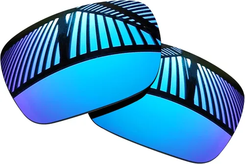 Miniatura 2 de 4 pares de lentes de repuesto para gafas de sol Oakley Holbrook XXL OO9487 2.402 in - negro sólido+esmeralda+azul hielo+rojo fuego