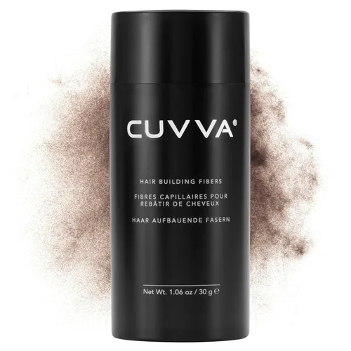 Miniatura 8 de CUVVA Fibras para la construcción del cabello (1.06 oz). Rellena instantáneamente el cabello fino y adelgazante para crear un aspecto más grueso