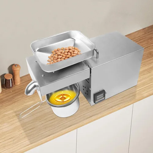 Miniatura 3 de Máquina automática de prensa de aceite de 1500 W Control de temperatura de acero inoxidable Prensadora de aceite Extractor de aceite alto Expulsor