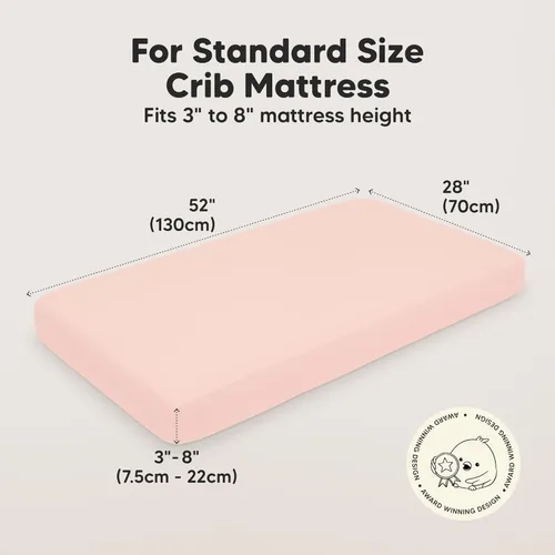 Miniatura 3 de KeaBabies Paquete de 2 sábanas para cuna de bebé para niño y niña, 52x28 viscosa derivada de bambú, sábana para cama de niño pequeño, neutra, funda
