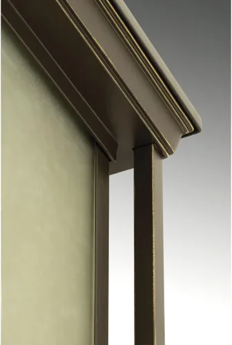 Miniatura 5 de Progress Lighting Endicott Collection - Farol de poste para exteriores de lino y vidrio color ámbar grabado con 1 luz, bronce antiguo