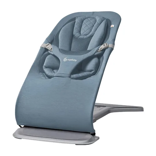 Miniatura 11 de Ergobaby Evolve 3 en 1 Bouncer, Asiento de bebé ajustable de múltiples posiciones, se adapta desde recién nacido hasta niño pequeño, Gris claro