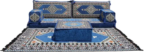 Miniatura 40 de arabicsofa Sofá de piso árabe Jalsa - Sofá tradicional hecho a mano para sala de estar
