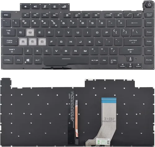Miniatura 2 de Teclado de repuesto compatible con Asus G512 G531GD G531GT G531GU G531GV G531GW G532 GL531 G15 6037B0203201 (la luz de fondo es de ocho puntadas)