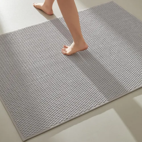 Miniatura 67 de TYUU Alfombras de Baño Antideslizantes Lavables, Tapete de Baño Súper Absorbente Delgado de Pila Baja para Secar Rápido, Alfombra de Baño Pequeña