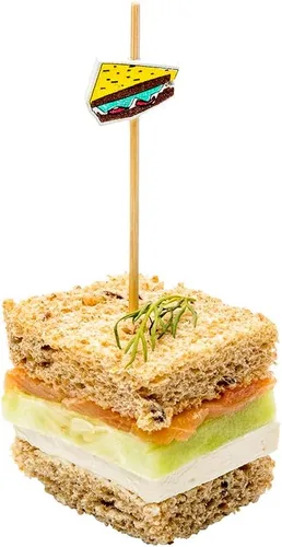 Miniatura 14 de Restaurantware Pinchos de comida de 3.5 pulgadas, 1000 palitos de canapé con estrella dorada, resistentes, desechables, de madera de bambú
