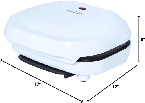 Miniatura 7 de Brentwood Appliances TS-605 - Parrilla eléctrica de contacto con capacidad de 2 rebanadas, color blanco