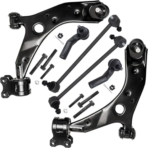 Miniatura 247 de Detroit Axle - Kit de extremo delantero para Chrysler 300 Dodge Charge Challenger 2011-2023, 2 brazos de control inferiores traseros 2 rótulas
