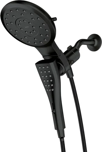 Moen Verso - Cabezal de ducha redondo y ducha de mano con esfera Infiniti y acoplamiento Magnetix, manguera de 60 pulgadas, negro mate, 220C2EPBL
