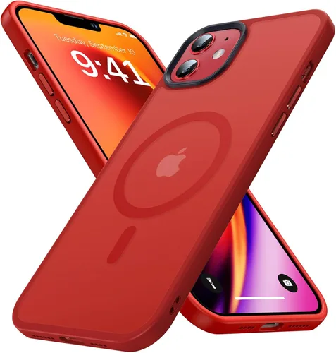 Miniatura 7 de Funda magnética para iPhone 12/iPhone 12 Pro, compatible con MagSafe, protección contra caídas de grado militar, a prueba de golpes, translúcida