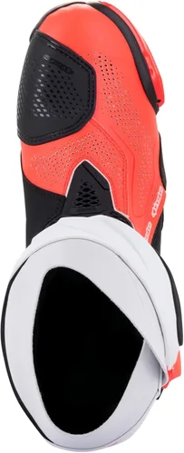 Miniatura 6 de Alpinestars Supertech R - Botas de motocicleta de carreras ventiladas, certificadas CE, ligeras, ventilación y agarre avanzados negro/blanco/rojo