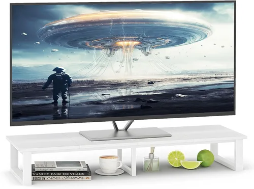 Miniatura 13 de aboxoo Elevador de TV de 45 pulgadas para TV de 32 a 60 pulgadas, estante elevador de TV, elevador de soporte de TV de mesa, mesa de monitor de Negro