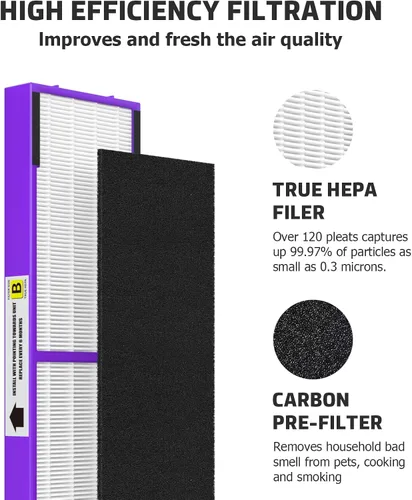 Miniatura 4 de FLT4850PT Filtro B Fresh Pet Reemplazo compatible con los modelos Guardian AC4850, AC4825, AC4870, CDAP4500, AC4900, AC4300, AP2200, FLT4850PT