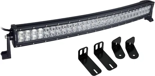 SuperATV Barra de luz LED curvada de 30 pulgadas para Polaris RZR 800/900/1000/XP Turbo - Incluye interruptor basculante y arnés de cableado - Se