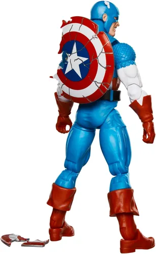 Miniatura 6 de Marvel Legends Series Capitán América, Avengers Retro Marvel Comics Secret Wars Figura de acción coleccionable de 6 pulgadas con escudo