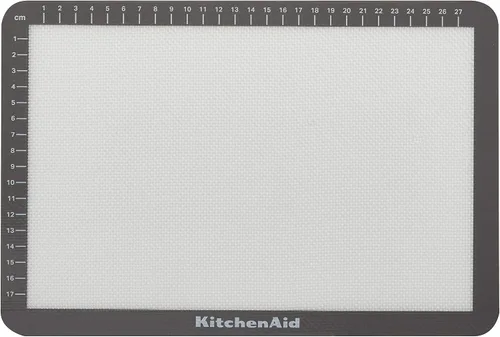 Miniatura 2 de KitchenAid Alfombrilla pequeña de silicona para hornear, 8x12 pulgadas, gris