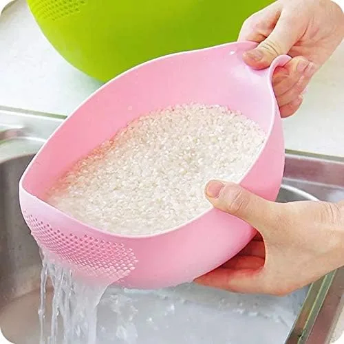 Miniatura 3 de Filtro de lavado de arroz, colador, colador, colador, fruta, verduras, cuenco, escurridor, herramientas de limpieza, kit de cocina para el hogar