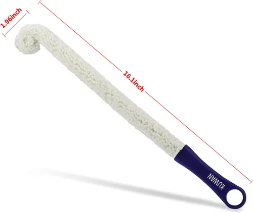 Miniatura 3 de KUWAN cepillo multifunción flexible de estropajo para limpiar botellas, decantadores de vinos, copas y vasos Largo-1 pieza