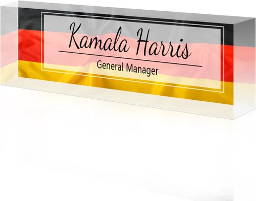 Miniatura 59 de Placa de nombre de escritorio personalizada, placa de identificación acrílica, placas de identificación personalizadas para regalos de oficina