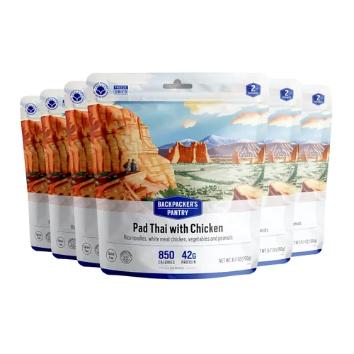 Miniatura 8 de Backpacker's Pantry Shepherd's - Estofado de papa con carne de res, 2 porciones por bolsa (6 unidades), alimentos liofilizados, 0.35 onzas