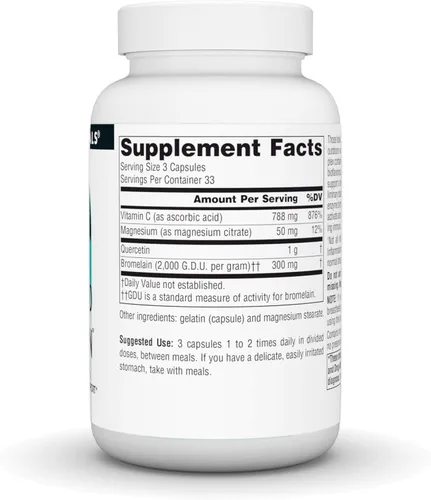 Miniatura 2 de Source Naturals Quercetina activada, complejo bioflavanoide, para apoyo estacional e inmunológico* - 100 cápsulas