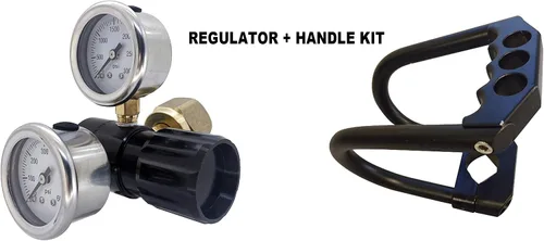 Miniatura 6 de Regulador de CO2 de dióxido de carbono ajustable de alto flujo 475 PSI y kit de mango para neumáticos Jeep
