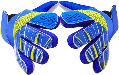 Miniatura 10 de Jalunth Guantes de Portero de Fútbol para Niños y Jóvenes, Guantes de Guardameta Jugador de Campo para Niños y Niñas, Palma de Látex Antideslizante