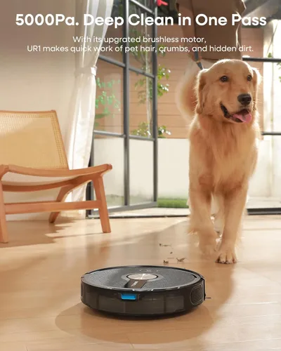 Miniatura 10 de Robot aspirador y trapeador combinado, aspiradora robótica de 5000 Pa, robot de vacío de 180 minutos de funcionamiento con control
