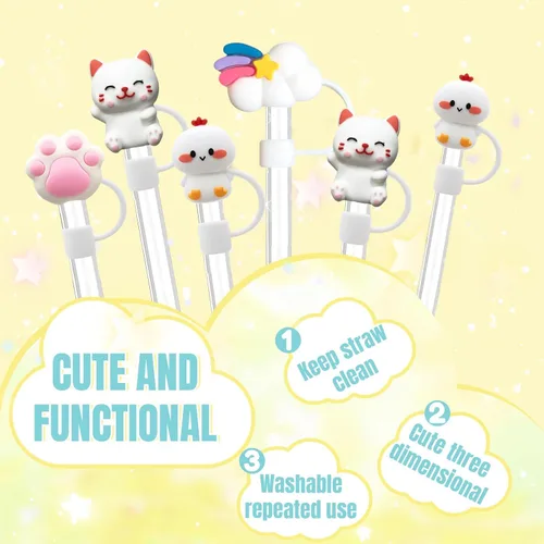 Miniatura 5 de XIANGYUAN Stanley Cup - Juego de 14 accesorios para vasos Stanley Cup de 30 onzas y 40 onzas con asa, incluye funda de popote de 0.4 pulgadas, juego