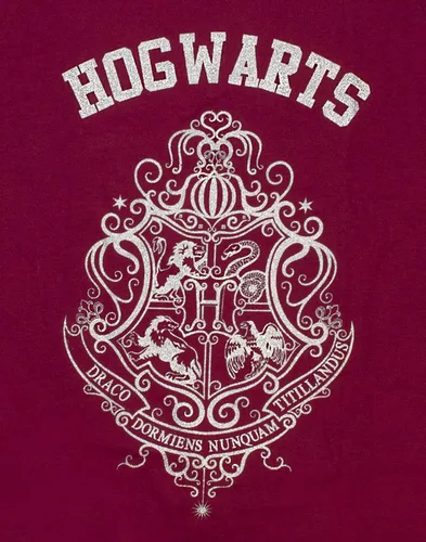Miniatura 4 de Harry Potter Hogwarts - Pijama de pierna larga o corta con estampado de purpurina para niña