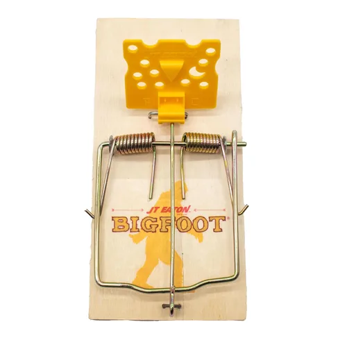 BIGFOOT - Trampa a presión de tamaño para ratas con gatillo expandido, trampa de madera resistente para ratas con sensibilidad ajustable para un