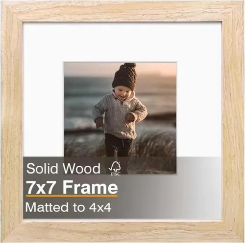 Miniatura 145 de KINLINK 3.5x5 Picture Frame, Ash Black Solid Wood Frame with Plexiglass for Table Top and Wall Mounting, Photo Frame for Horizontal or Vertical