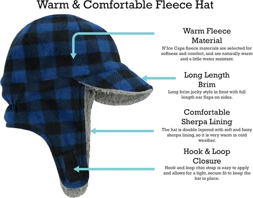 Miniatura 2 de N'Ice Caps Conjunto de invierno para niños y bebés con forro polar y solapa