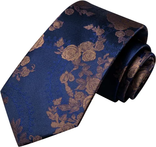 Miniatura 254 de Hi-Tie Corbatas de seda para hombre, diseño de cachemira a rayas, con bolsillo, gemelos cuadrados, conjunto formal de negocios