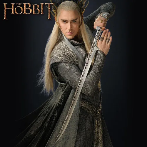 Miniatura 7 de United Cutlery UC3042 Espada de Thranduil 'The Hobbit' Producto oficial Pantalla de pared de madera Certificado de autenticidad 41 7/8