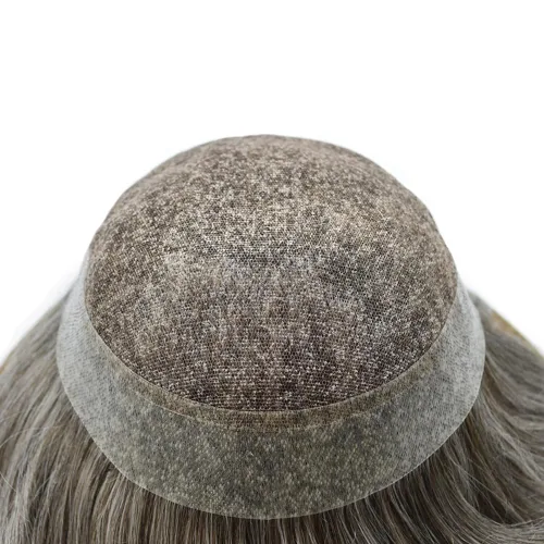 Miniatura 107 de Toupee para hombres Piezas de cabello humano real Encaje suizo para hombres Toupee unidades de cabello humano europeo para hombres Hairpieces