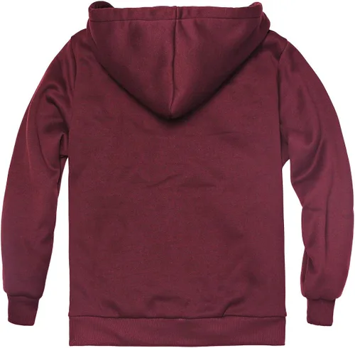 Miniatura 6 de Sudadera con capucha con forro de sherpa para niños, con cremallera completa, forro polar, cálida, para jóvenes, de manga larga