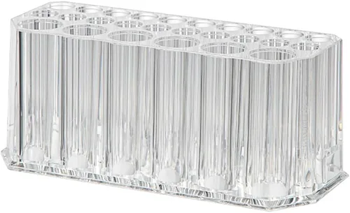 Organizador acrílico para brochas de maquillaje, delineador de ojos, delineador de labios, organizador de lápices transparente, estuche de