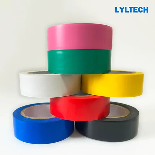 Miniatura 6 de LYLTECH Cinta eléctrica de colores 7 rollos de 3/4 pulgadas por 30 pies, impermeable, fuerte adhesivo, duradero, fácil de envolver, rosa, amarillo