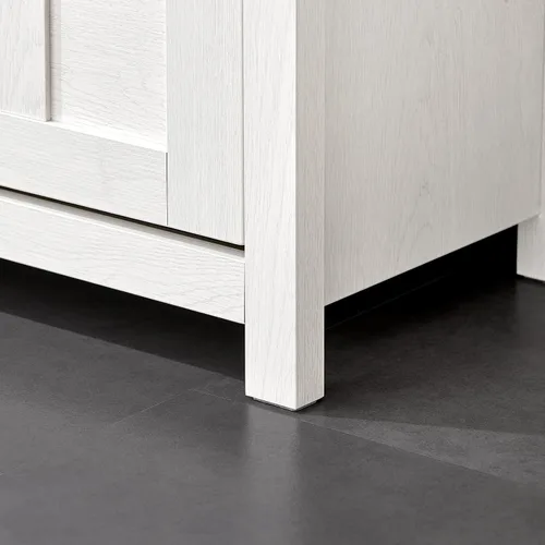 Miniatura 7 de Haotian Banco de almacenamiento de zapatos, para entrada, zapatero para pasillo, zapatero pequeño con cajón abatible y cojín de asiento, blanco