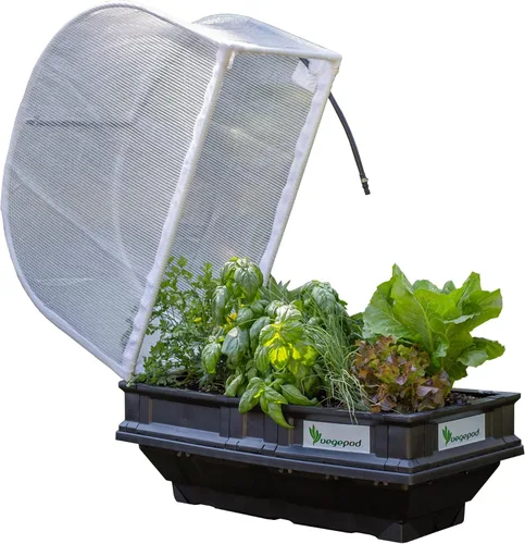 Miniatura 13 de vegepod - Cama de jardín elevada - Kit de jardín con contenedor de riego automático con cubierta protectora, fácilmente elevado a la altura