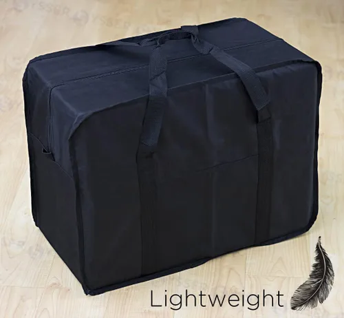 Miniatura 8 de Bolsa de viaje de carga cuadrada de 24 pulgadas Bolsa Maleta de Lona 50 Lb Cap equipaje Tote, Negro