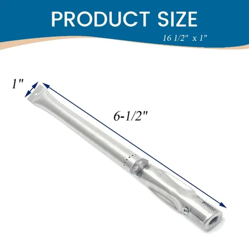 Miniatura 3 de SA241A (paquete de 5) de repuesto de quemador de acero inoxidable de 16.5 pulgadas para Charmglow 810-2320 Grill Pro 226454 226464 236454 236464