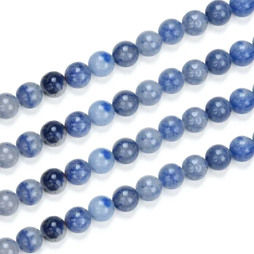 Miniatura 25 de Adabele - 35 piezas de piedras preciosas curativas de cristal de sugilita púrpura natural de 10mm (0.39 pulgadas), cuentas redondas sueltas