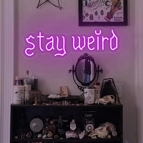 Miniatura 17 de Letrero de Neón Give Em Hell, Decoración de Neón de Pared Moderna, Tema de Apartamento Universitario, Letrero Gracioso de Poder Femenino, Decoración